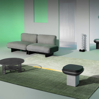 HMR - 6' x 9' Rectangle Living Room Geomatric Contemporary Multipurpose Green Area Rug