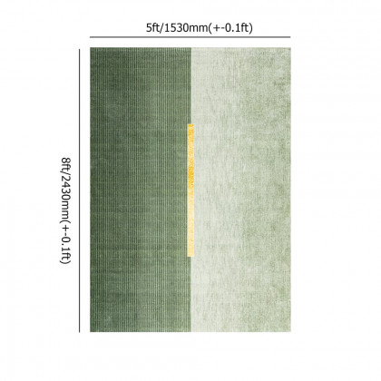 HMR - 6' x 9' Rectangle Living Room Geomatric Contemporary Multipurpose Green Area Rug