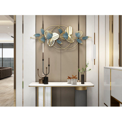 HMR - Modern Entryway Console Table Sintered Stone Top in White and Gold