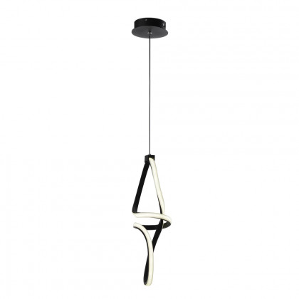 HMR - Minimalist Black Geometric Pendant Light LED Hanging Light Adjustable Height