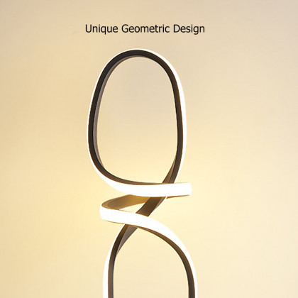 HMR - Minimalist Black Geometric Pendant Light LED Hanging Light Adjustable Height