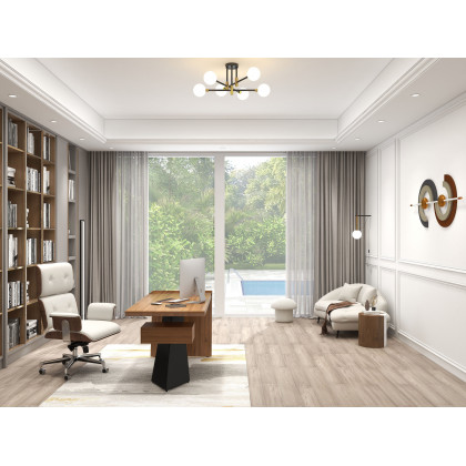 HMR - 47.2" x 17.7" Modern Unique Metal Wall Decor Abstract Wall Art Gray & Gold Living Room