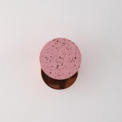 HMR - Modern Pink Wall Sconce 1-Light Decor Terrazzo Wall Light for Bedroom