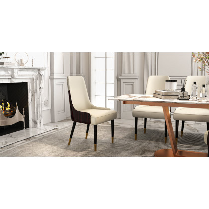 HMR - 63"-94.5" Modern Rectangle Extendable Sintered Stone Dining Table Seats 6-8 People