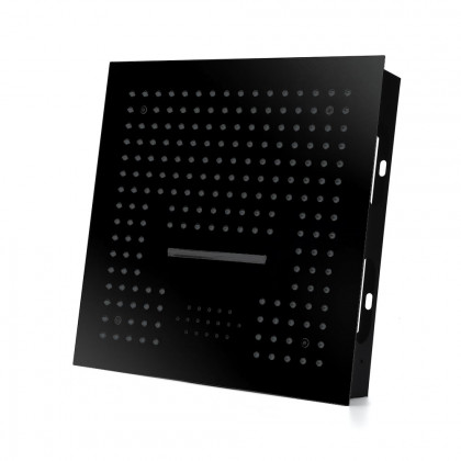 HMR Wall-Mounted 16" Shower System 4 Function Thermostatic - Black