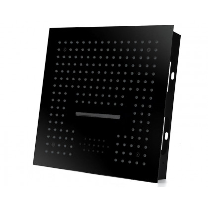 HMR Wall-Mounted 16" Shower System 4 Function Thermostatic - Black