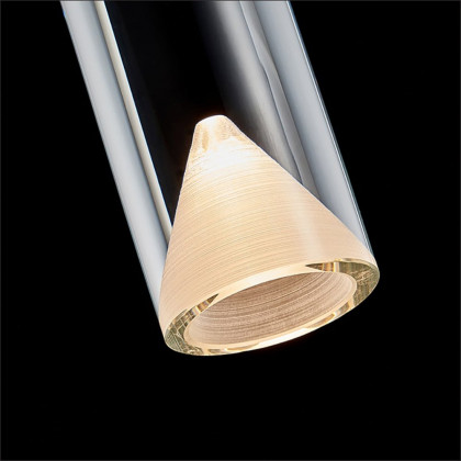 HMR - Minimalist LED Wall Light Armed Crystal Wall Sconce with Cylinder Shade