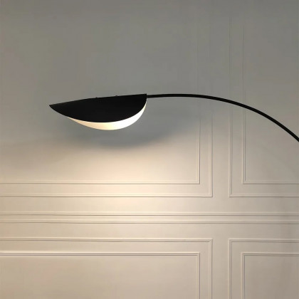 HMR - 70" Tall Black Arc Floor Lamp Metal Overarching Floor Reading Lamp