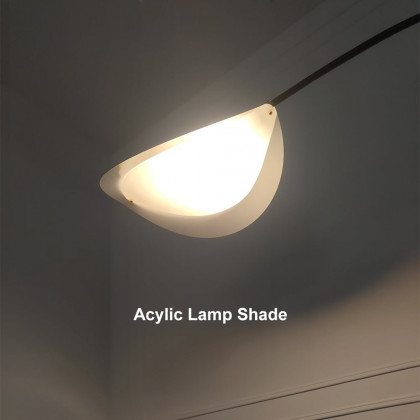 HMR - 70" Tall Black Arc Floor Lamp Metal Overarching Floor Reading Lamp