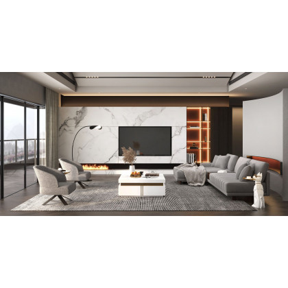 HMR - 70" Tall Black Arc Floor Lamp Metal Overarching Floor Reading Lamp