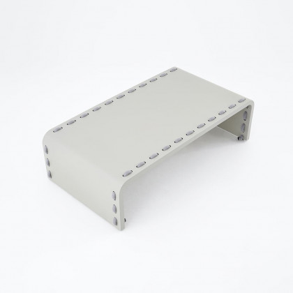 HMR - 6-Pieces Aluminum & Rope Outdoor Sofa Set with Coffee Table and Cushion Pillow in Gray