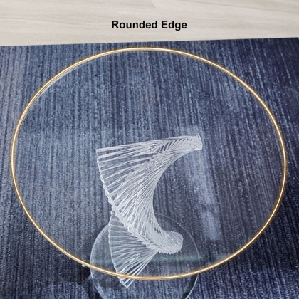 HMR - Contemporary Round Acrylic Side Table