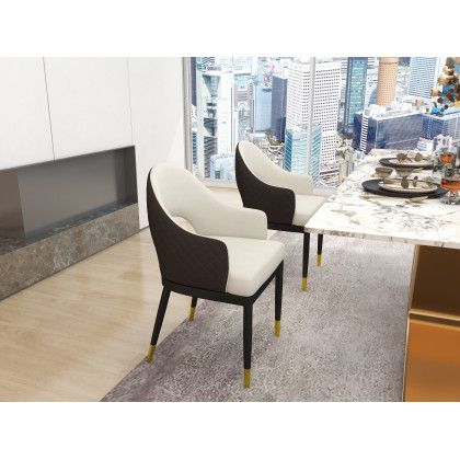 HMR Luxotic Series Modern Rectangle Sintered Stone Top Dining Table - 78.7" (Seats 6-8 People)