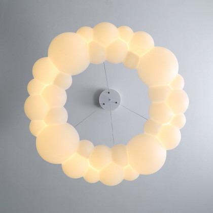 HMR - Modern White LED Chandelier Cloud Bubble Pendant Light