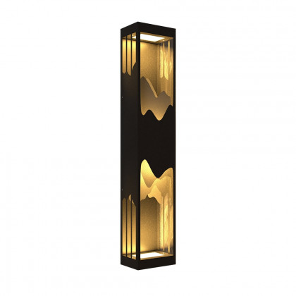 HMR - 40" Modern Flush Mounted LED Outdoor Lighting Wall Sconces Layered Cuboid