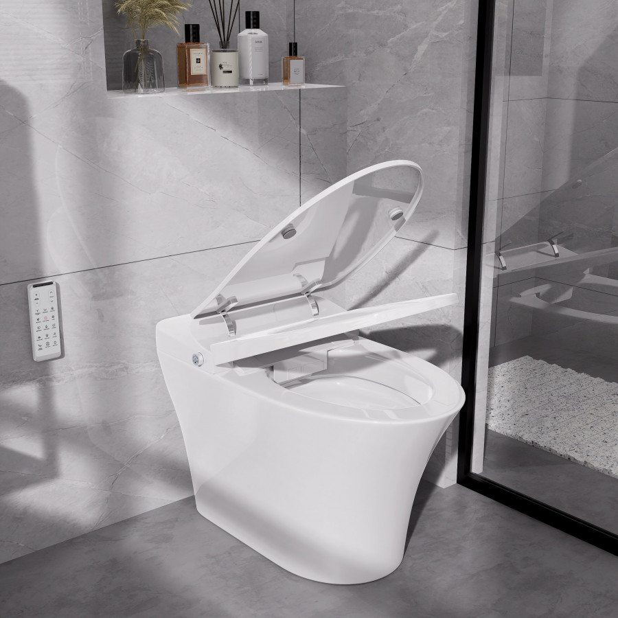 HMR - Automatic Smart Bidet Toilet with Self-Cleaning Function 1.28 GPF