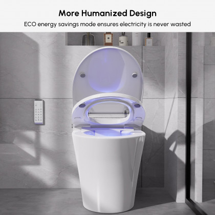 HMR - Automatic Smart Bidet Toilet with Self-Cleaning Function 1.28 GPF