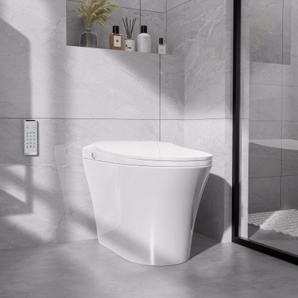 HMR - Automatic Smart Bidet Toilet with Self-Cleaning Function 1.28 GPF