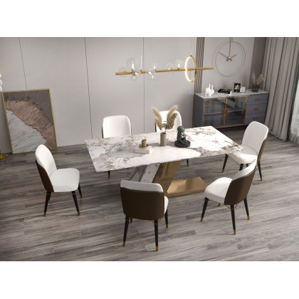 HMR Bubi Modern Linear Kitchen Island Light with Glass Globe Shade - Gold, 10-Light