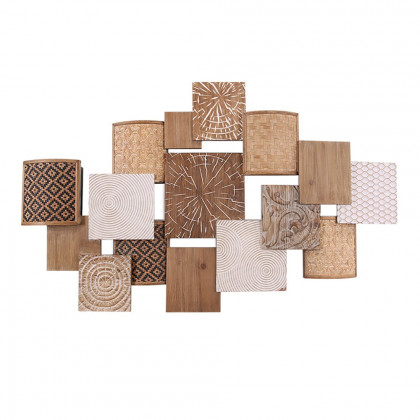 HMR - Japandi Wood Wall Decor Hanging Carved Home Bamboo Wall Art for Living Room