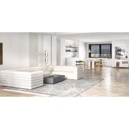 HMR - 70.9" Modern Style Rectangle Sintered Stone Dining Table Seats 6-8 People