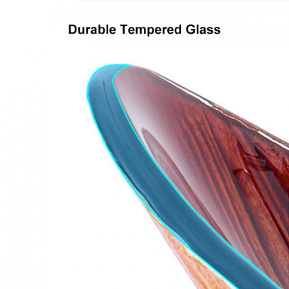 HMR - Multicolor Teardrop-Shaped Bathroom Vessel Sink in Tempered Glass