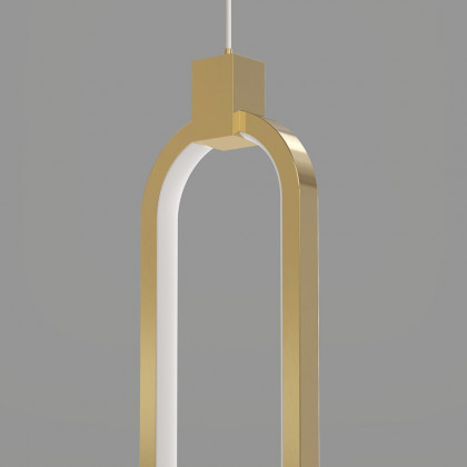HMR - 2-Light Pendant Light Geometrical Shape Ceiling Light Adjustable Height