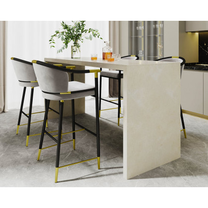 HMR - Craines Series Modern Velvet Upholstered Bar Stools