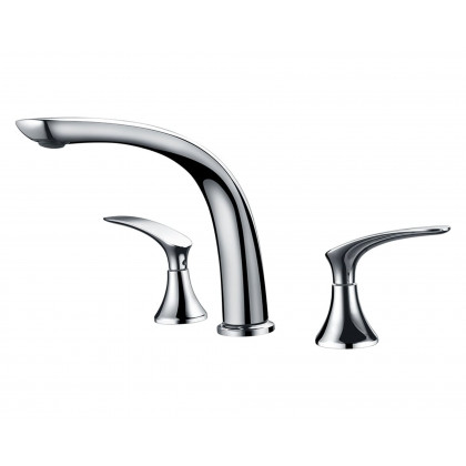 HMR - Aerated Spout Widespread Bathroom Sink Faucet Solid Brass