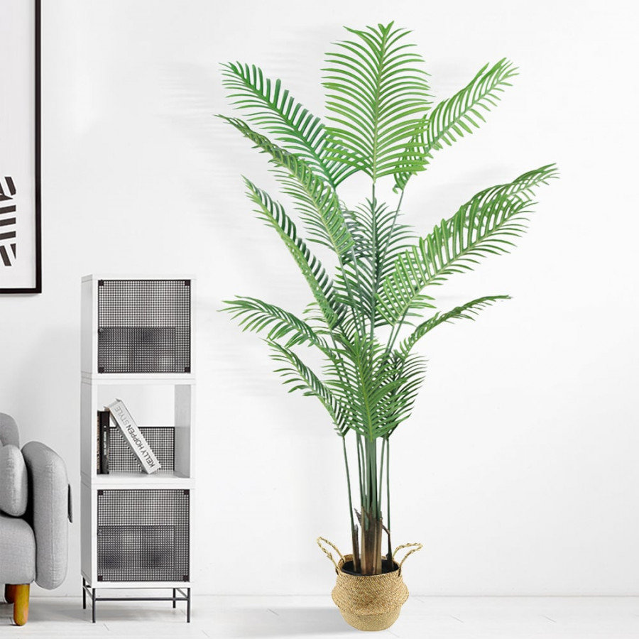 HMR - 70.9" Faux Palm Tree Artificial Plant 1-Piece Dypsis Lutescens