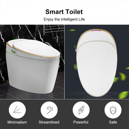 HMR - One-Piece Elongated Smart Toilet with Automatic Flushing