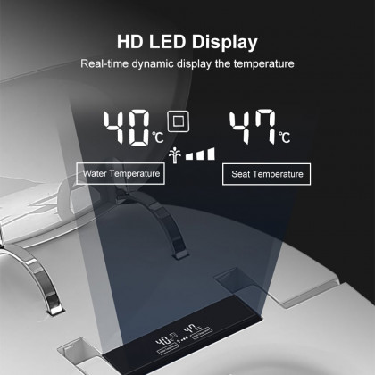 HMR - One-Piece Elongated Smart Toilet with Automatic Flushing
