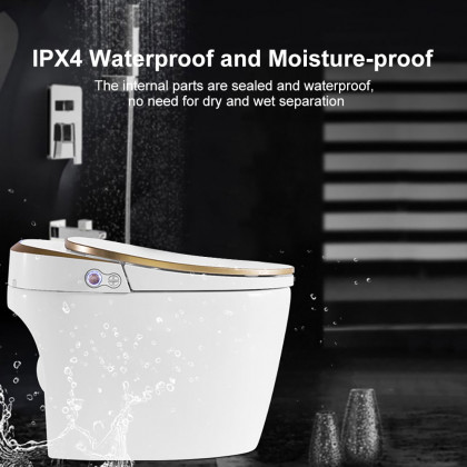 HMR - One-Piece Elongated Smart Toilet with Automatic Flushing