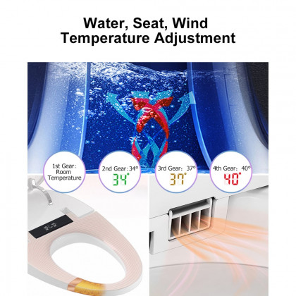 HMR - One-Piece Elongated Smart Toilet with Automatic Flushing