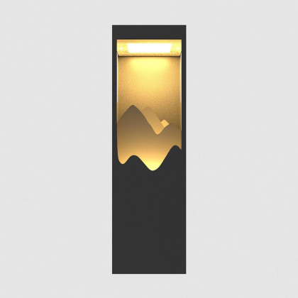 HMR - 26" Modern Flush Mounted LED Outdoor Lighting Wall Sconces Layered Cuboid