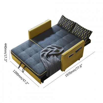 HMR - 2 Seat 55.1"W Convertible Sofa Bed