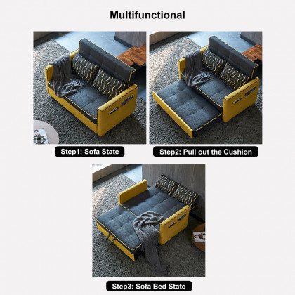 HMR - 2 Seat 55.1"W Convertible Sofa Bed