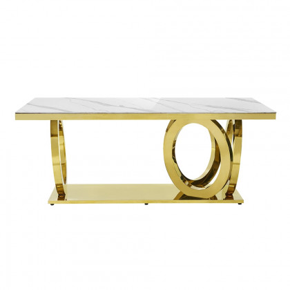 HMR - 78.7" Affordable Luxury Modern Rectangle Sintered Stone Dining Table Seats 6-8 People
