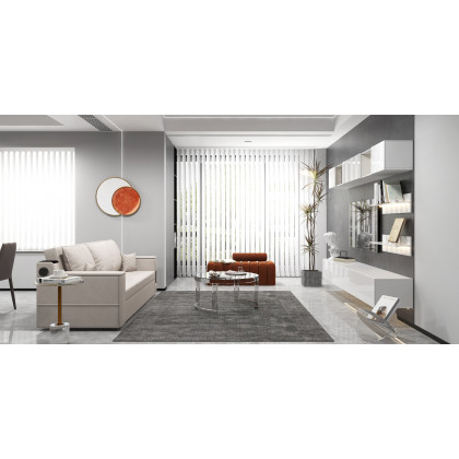 HMR - 3D Metal Wall Decor Overlapping Round in White and Brown