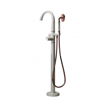 HMR - Missic Freestanding Tub Filler Faucet with Handheld Shower Solid Brass