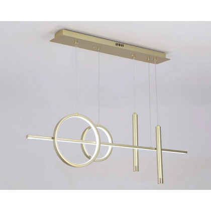 HMR Geometric Kitchen Island Light Metal Pendant Light - Gold