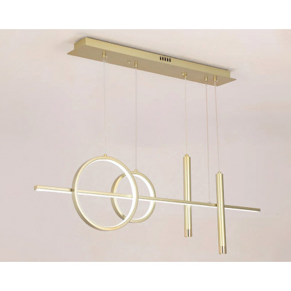 HMR Geometric Kitchen Island Light Metal Pendant Light - Gold