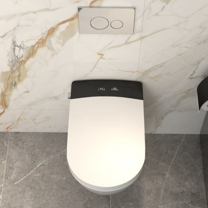 HMR - Automatic Wall-Mounted Smart Bidet Toilet with In-Wall Tank
