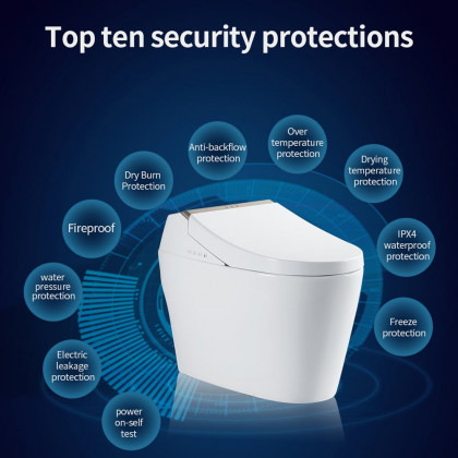 HMR - Automatic Smart Bidet Toilet with Deodorizing Function 1.28 GPF