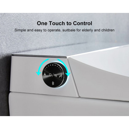 HMR - Automatic Wall-Mounted Smart Bidet Toilet with In-Wall Tank