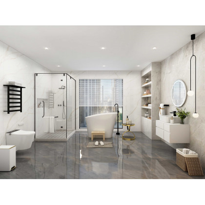 HMR - Automatic Wall-Mounted Smart Bidet Toilet with In-Wall Tank