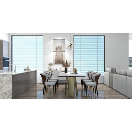 HMR - Miglobe Modern Gold Kitchen Island Light LED Glass Globe 8-Light for Dining Doom