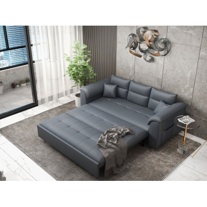 HMR - 47.2" Large Modern 3D Metal Wall Decor Abstract Geometric Overlapping Art Living Room