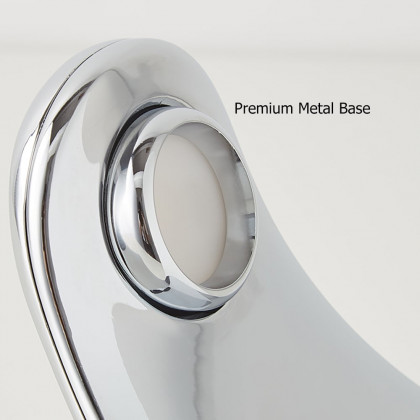 HMR - White Half-Moon Warm Light Table Lamp with Adjustable Brightness Metal Desk Lamp