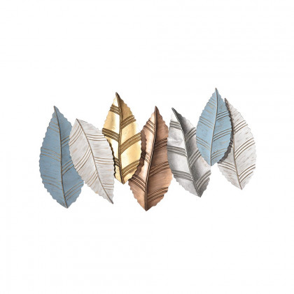 HMR - 3D Modern Creative Leaves Wall Decor Metal Overlapping Accents